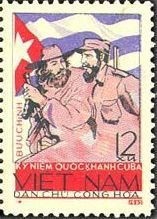 Stamp, Cuban national Day, Vietnam,  