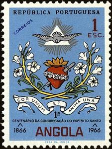 Stamp, Coat of arms - Congregation, Angola,  