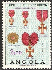 Stamp, Military Order of Christ, Angola,  