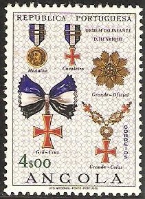 Stamp, Military Order of Enrique, Angola,  , Medals and Marks of Honour