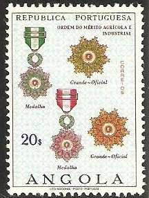 Stamp, Military Order, Angola,  , Medals and Marks of Honour