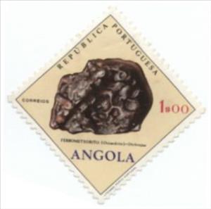 Stamp, Ferrometeorite, Angola,  , Minerals