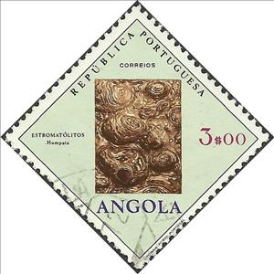 Stamp, Estromatólitos Humpata, Angola,  , Fossils, Prehistorical Animals