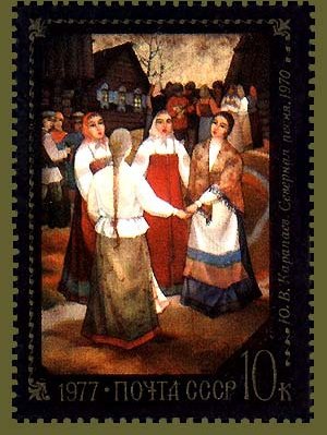 Painting from Fedoskino