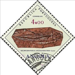 Stamp, Microceratodus Angolensis Teix, Angola,  , Fossils, Prehistorical Animals