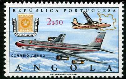 Stamp, Airplanes, Angola,  , Aviation, Airlines, Aircrafts