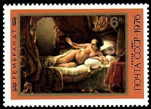 Danae, 1636 by Rembrandt