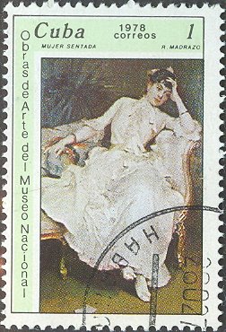 Raimundo de Madrazo. "Sitting woman"