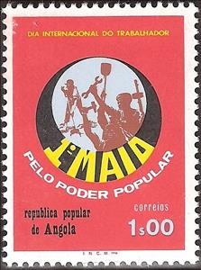 Stamp, May 1st - National Day of the Worker, Angola,  