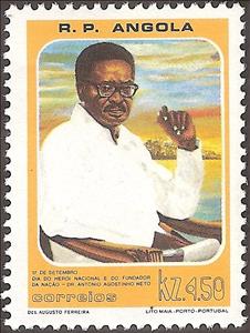Stamp, National Hero's Day and Founder of the Nation Agostinho Neto, Angola,  