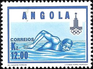 Stamp, Moscow Olympics Games, Angola,  , Olympic Games