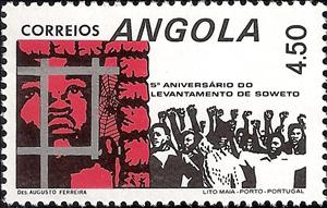 Stamp, 5th Anniversary of the Survey of Soweto, Angola,  