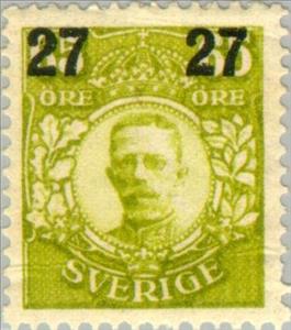 Stamp, Overprint, Sweden,  , Heads of State