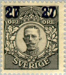 Stamp, Overprint, Sweden,  , Heads of State