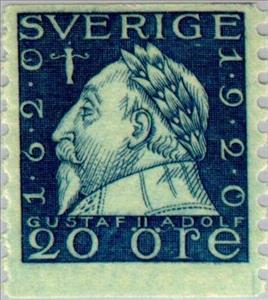 Stamp, King Gustav II Adolf, Sweden,  , Heads of State