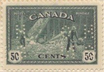 Stamp, Lumbering, Canada,  