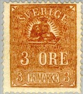 Stamp, Lying Lion, Sweden,  , Mammals, Лев, Animals (Fauna)
