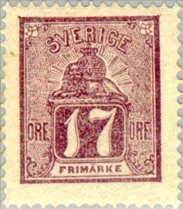 Stamp, Lying Lion, Sweden,  , Mammals, Лев, Animals (Fauna)