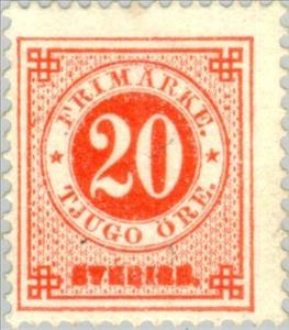 Stamp, Circle type, Sweden,  