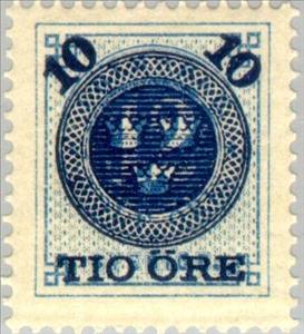 Stamp, Overprint, Sweden,  