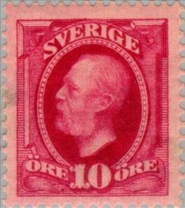 Stamp, King Oscar II, Sweden,  , Heads of State, Kings