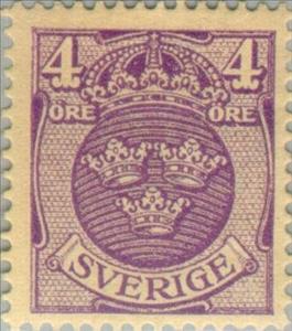 Stamp, Small Coat of arms, Sweden,  , Coats of Arms