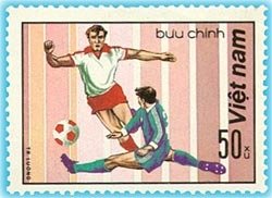 Stamp, Tackling Ball, Vietnam,  , Sport, Football (Soccer)
