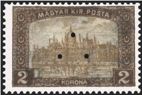 Parliament Building, triangular punching