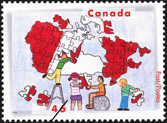 Children of Different Races Putting a Jigsaw Puzzle Map of C