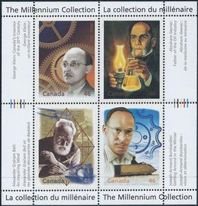 Souvenir Sheet, Fathers of Invention - Mini sheet, Canada,  