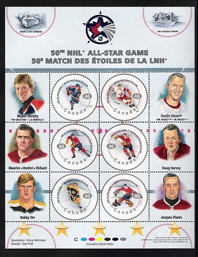 NHL All-Stars - Miniature sheet