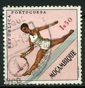 Stamp, Gymnastics, Mozambique,  , Sport, Athletics, Gymnastics