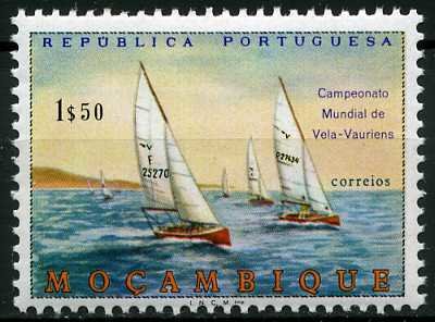 Stamp, Sailing Boats, Mozambique,  , Ships, Sport, Aquatic Sports, Sailing, Sailing Ships