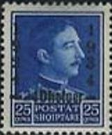 Stamp, King Zog I. with Overprint, Albania,  