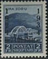 Ahmet Zog Bridge over the Mat with Overprint