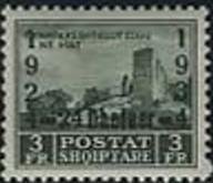 Ruins of Fortress Zogu with Overprint