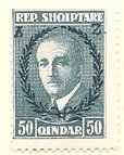 Stamp, 2nd Year Presidency of Ahmed Zogu, Albania,  