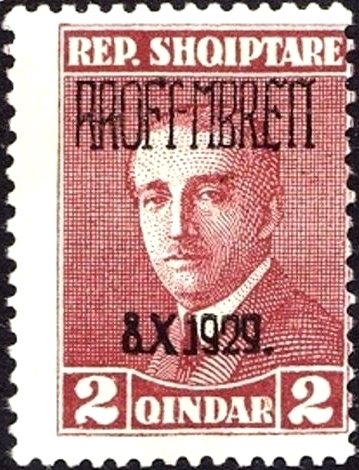 No. 134 with Overprint