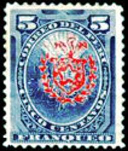 Stamp, Coat of Arms, Peru,  