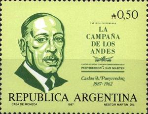 Stamp, Carlos A Pueyrredón, Argentina,  