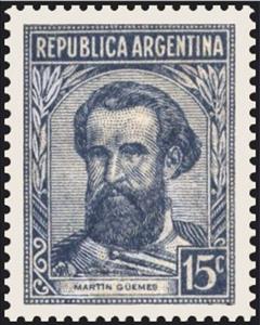 Stamp, Martín Miguel de Güemes (1785-1821), Argentina,  , Famous People, Generals