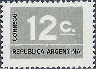 Stamp, Numeral, Argentina,  , Numbers