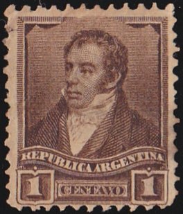 Stamp, Bernardino Rivadavia, Argentina,  , Heads of State, Famous People, Politicians