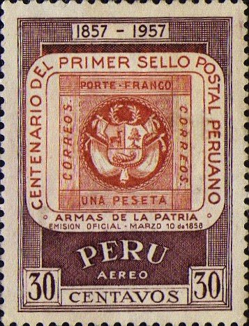 1p Stamp Of 1858
