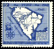 Map of South America and Amazon