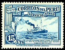 Stamp, Airmail Stamps - new colors, Peru,  