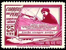 Stamp, Airmail Stamps - new colors, Peru,  