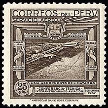 Stamp, Inter-American Technical Conference of Aviation, Peru,  , Aviation