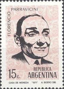 Stamp, Florencio Parravicini, Argentina,  