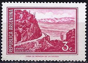 Stamp, Catamarca - Cuesta De Zapata, Argentina,  , Landscapes, Mountains